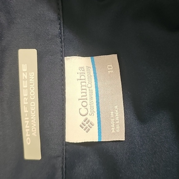 Columbia Omni freeze Armadale Skort In Navy White Floral Athletic w/pockets - Picture 5 of 6